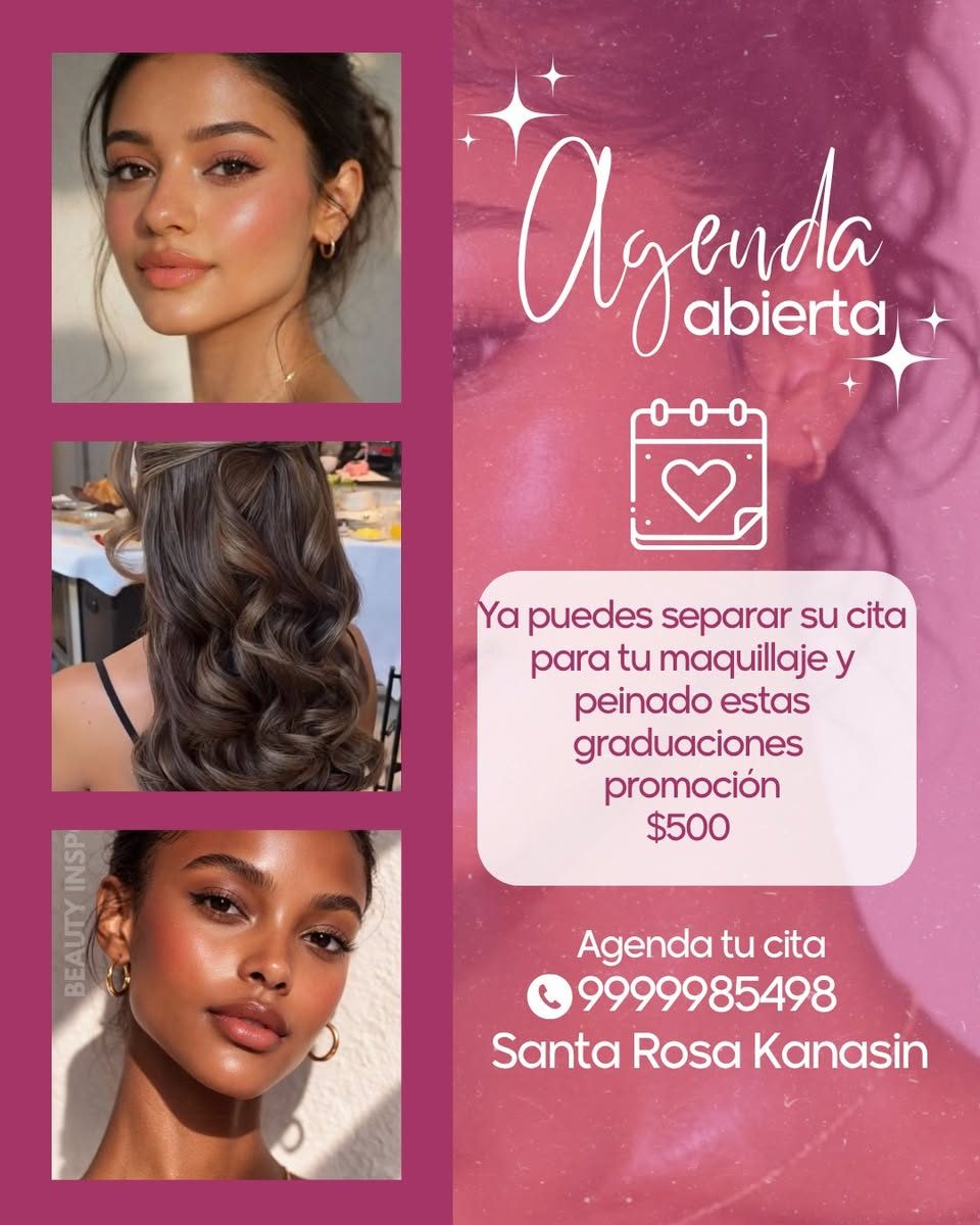 Promocion maquillaje y peinado graduadas — San Camilo