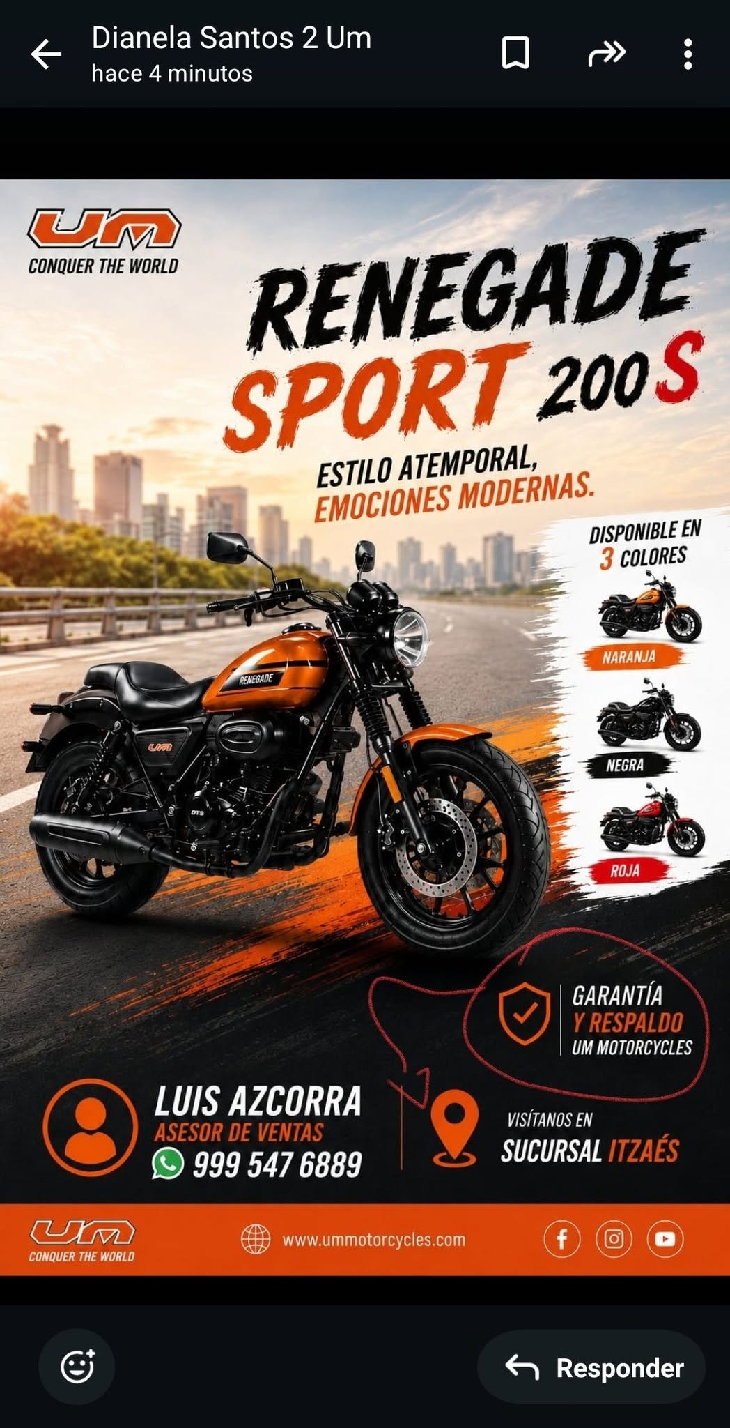 Promoción Renegade Sport 200cc
