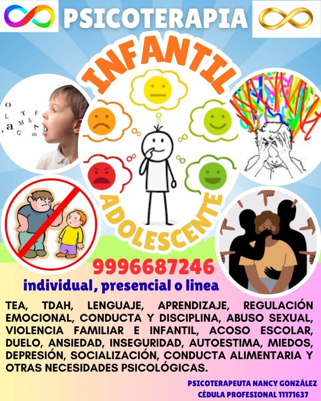 Psicoterapia Infantil y Adolescente: Evaluación, Manejo Emocional y Desarrollo Personal