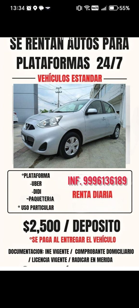 Renta de Autos para Plataformas