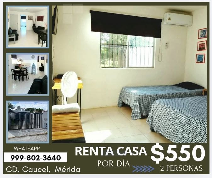Renta de Casa por Día en Caucel