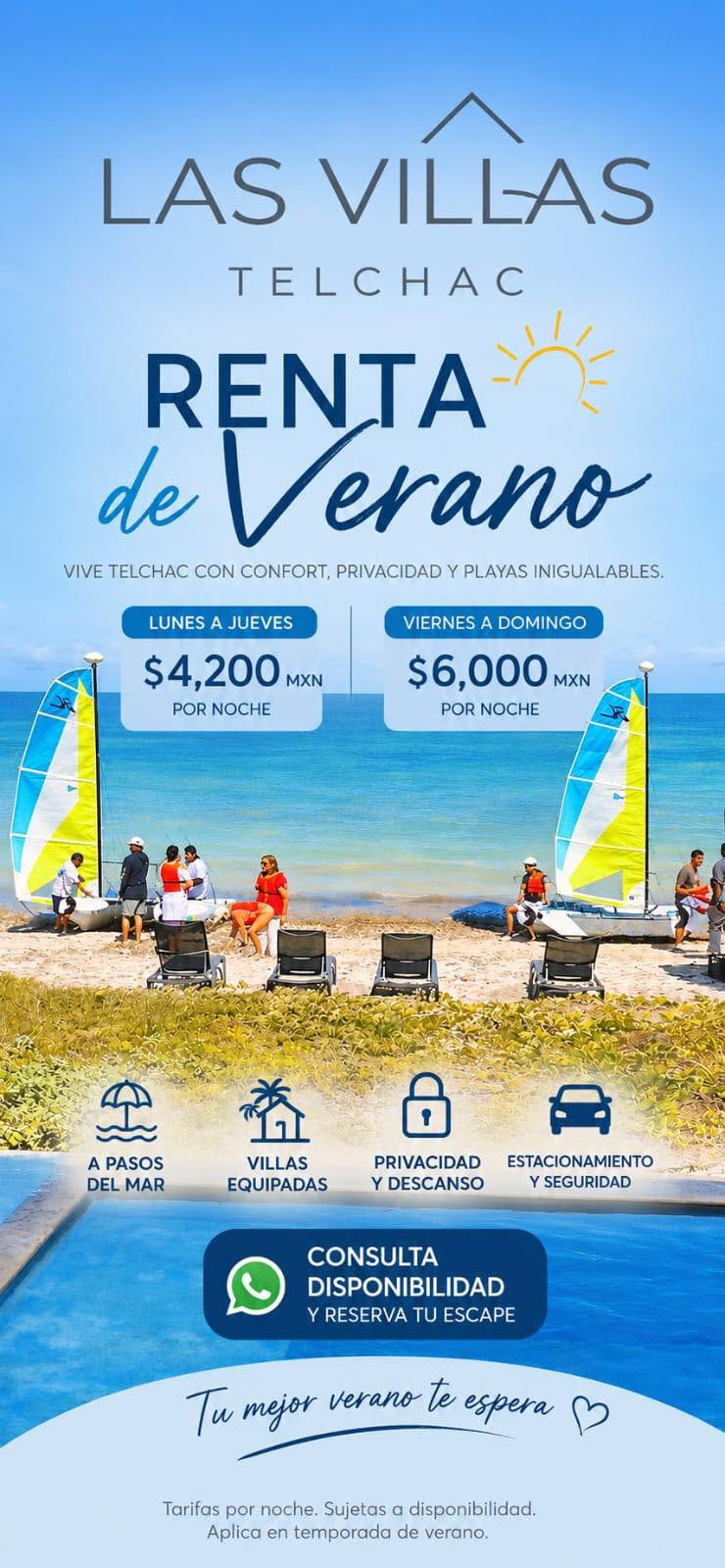 Renta de Villa Premium en Telchac Puerto