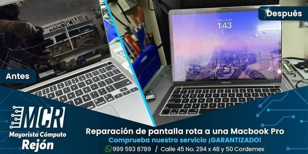 Reparación profesional de pantallas para MacBook Pro y laptops de todas las marcas