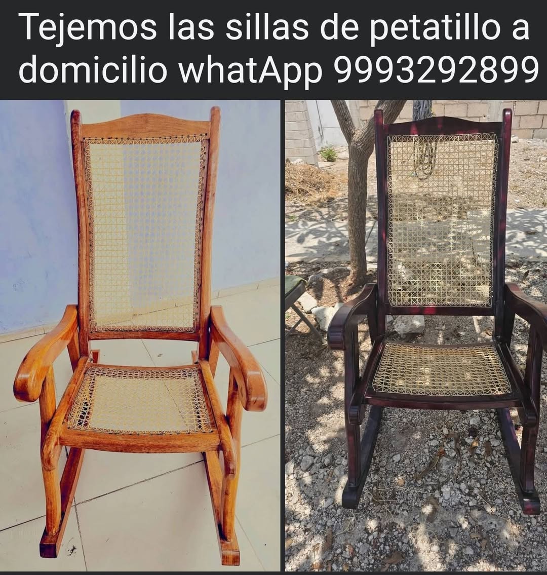 Reparación y Tejido de Sillas de Petatillo a Domicilio en Yucatán