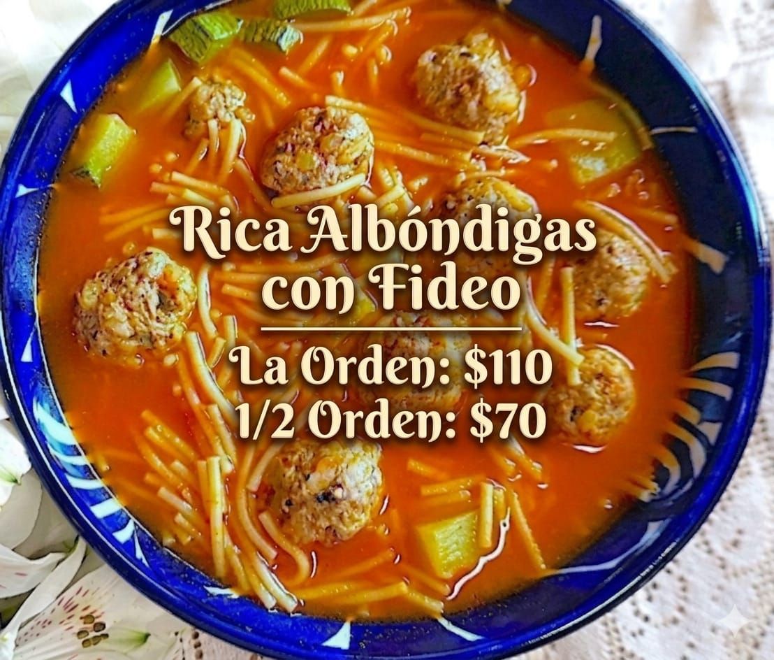 Rica Albóndigas con Fideo: Deliciosas Albóndigas y Fideos Artesanales