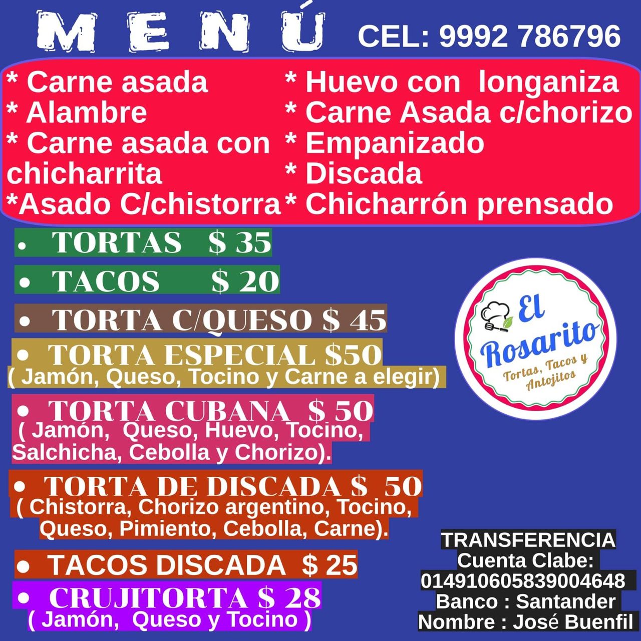 Rosarito Tortas y Tacos — Kanasín