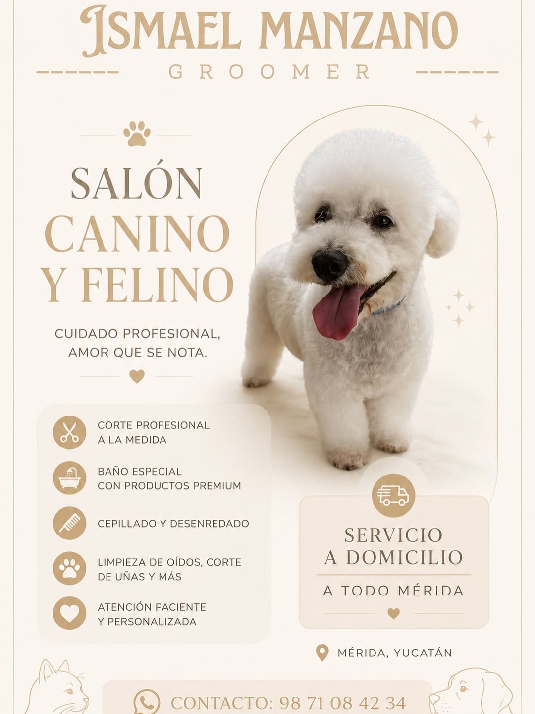 Salón Canino y Felino Ismael Manzano: Estética a Domicilio en Mérida