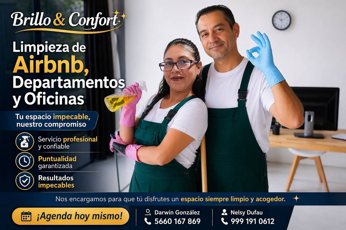 Servicio profesional de limpieza para Airbnb, departamentos y oficinas en Mérida