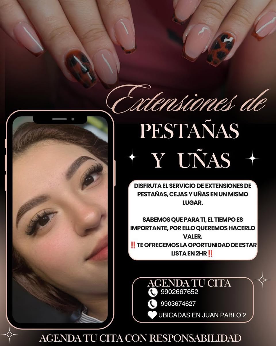 Servicios de Uñas y Pestañas Elideli