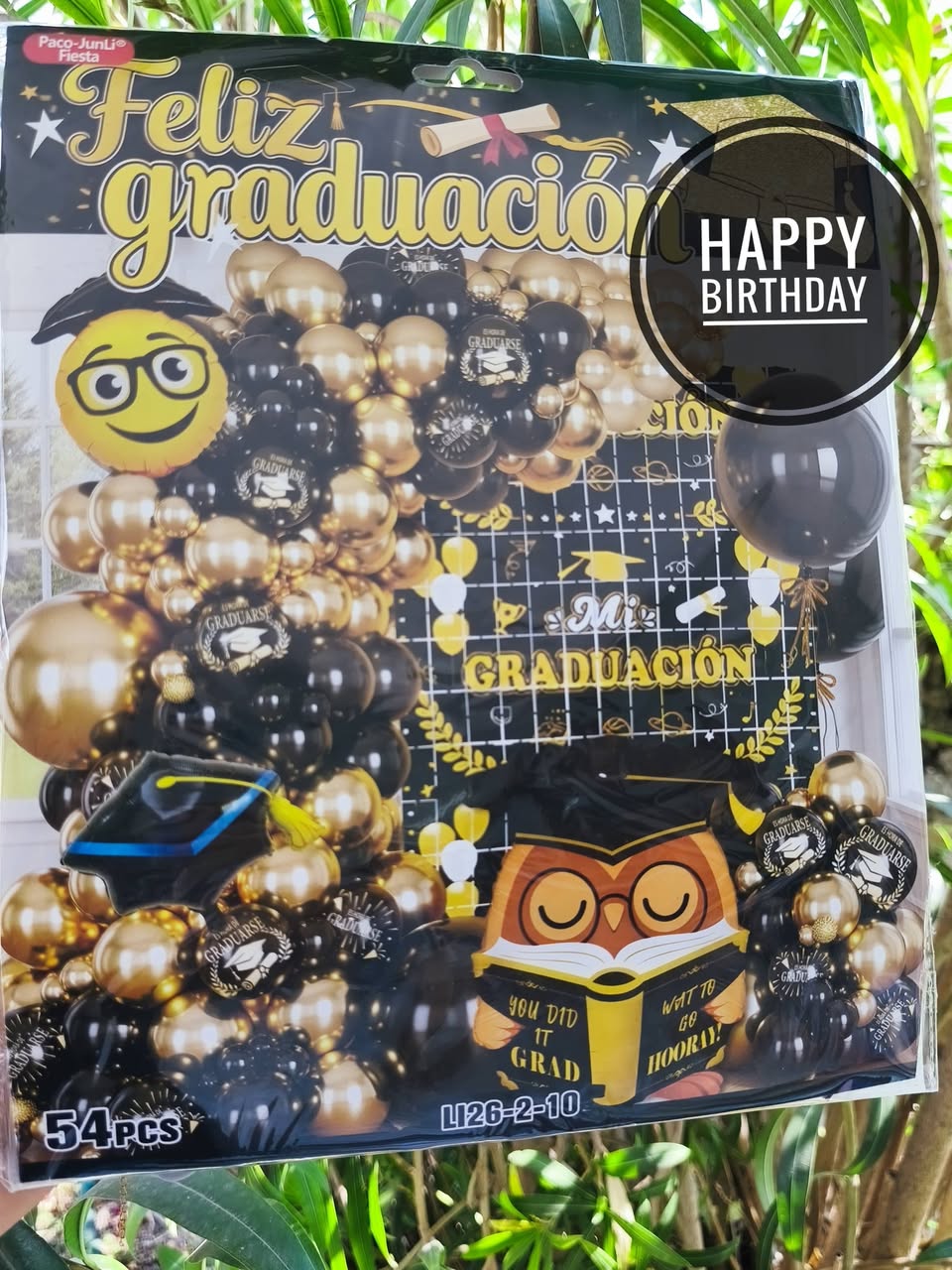 Set de graduación para entrega inmediata