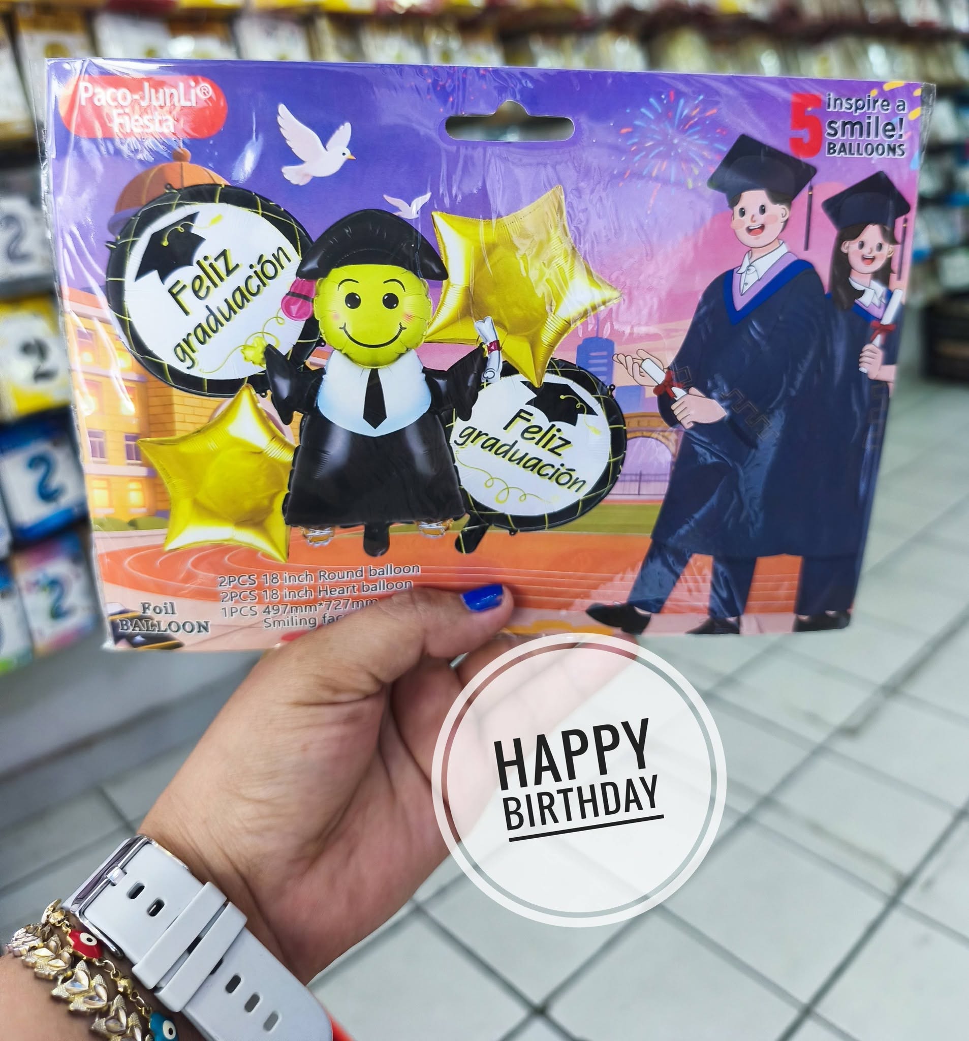 Set de graduación para entrega inmediata