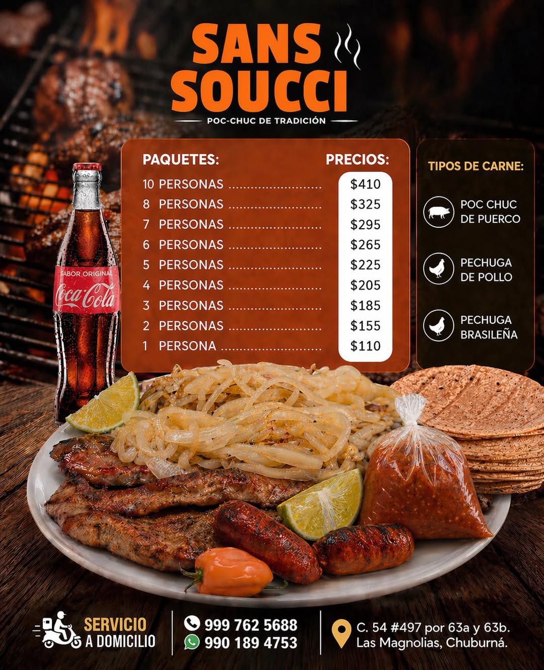 Soucci Poc-Chuc de Tradición: Almuerzos a Domicilio en Yucatán
