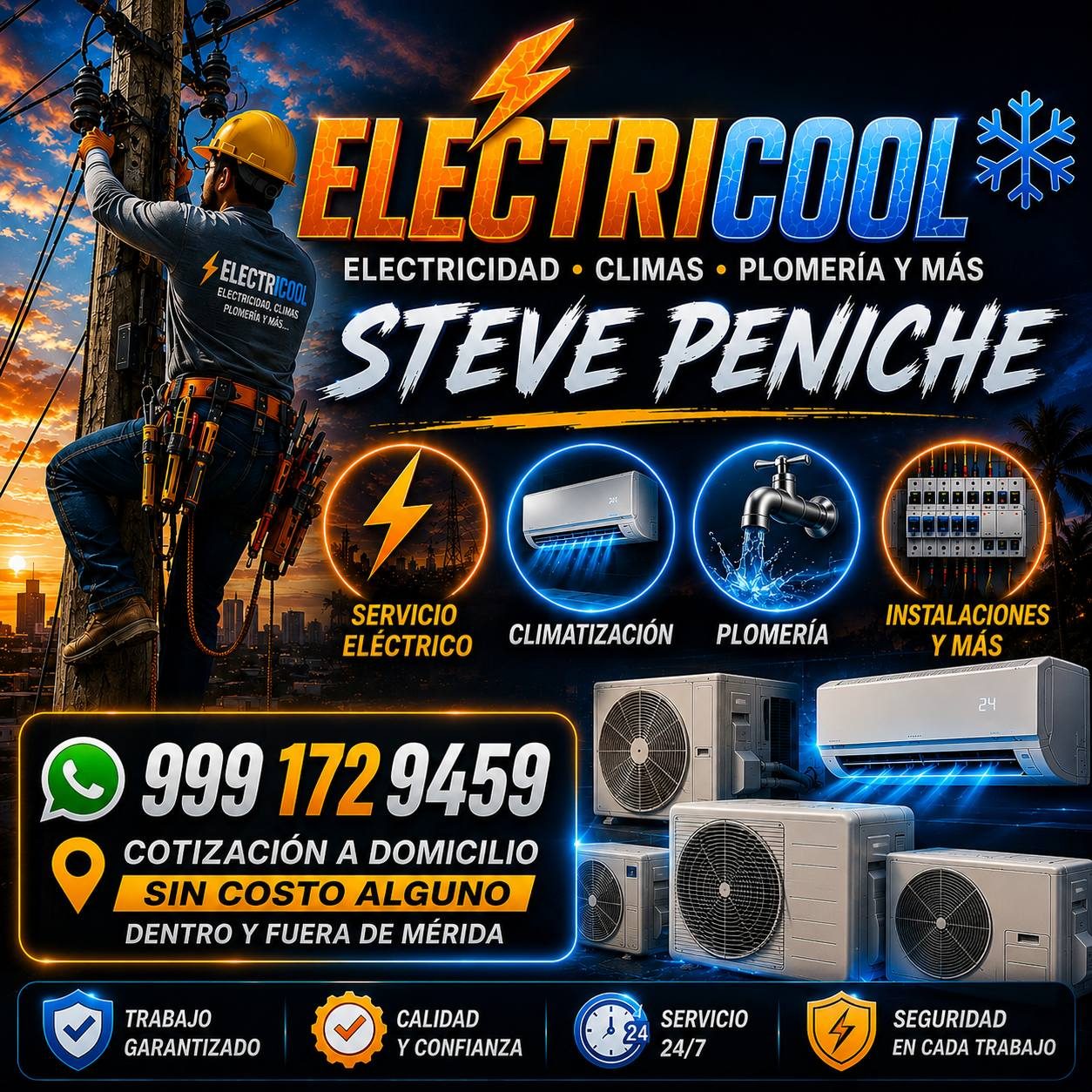 Steve Peniche Electricidad Climas — Francisco de Montejo