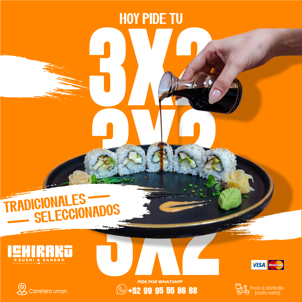 Sushi y Ramen a Domicilio: Ofertas especiales de Texas Roll e Ishirako