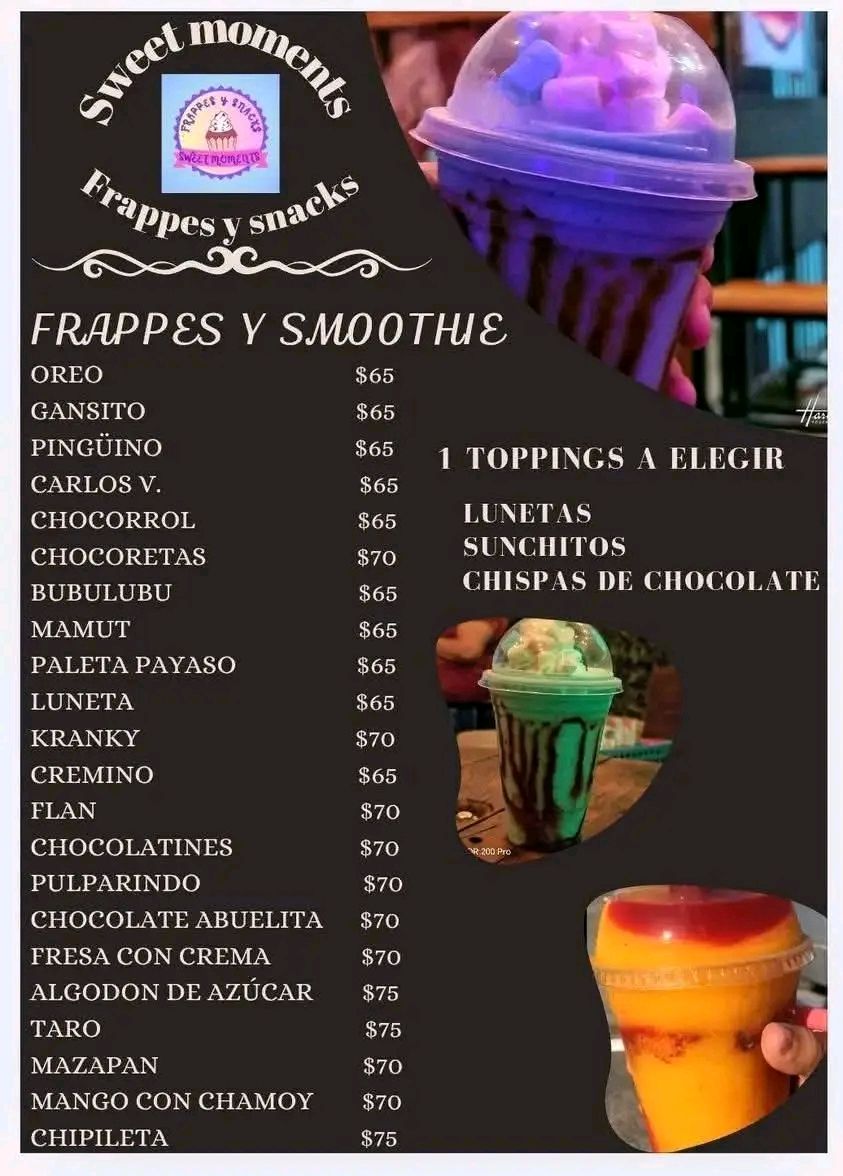 Sweet Moments: Frappes, Snacks y Delicias Artesanales para tu antojo