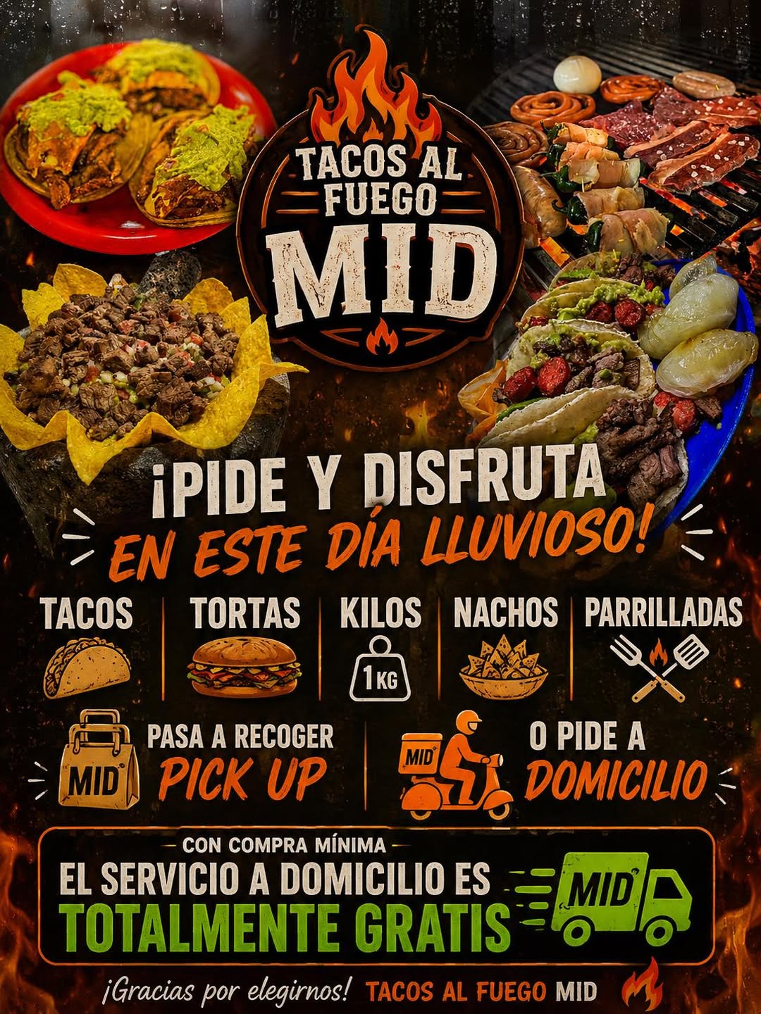 Tacos al Fuego MID: Tortas, Kilos y Parrilladas al Carbón en Mérida