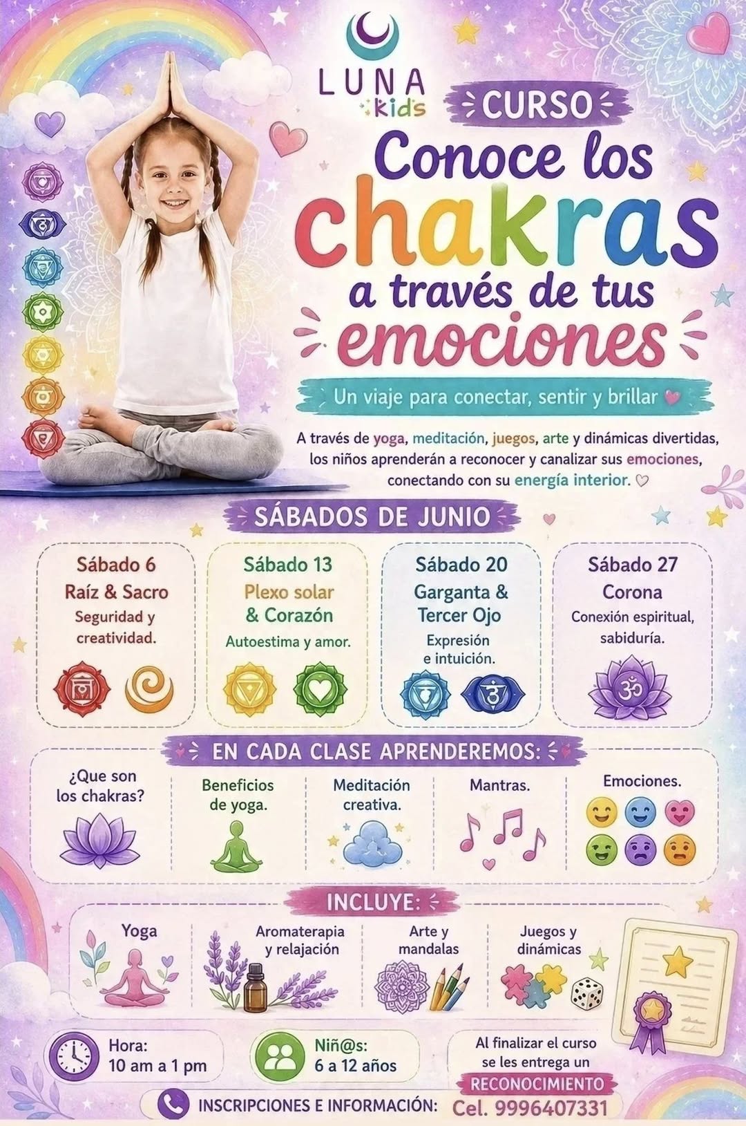 Taller de Chakras y Emociones para Niños: Yoga, Arte y Conexión Interior