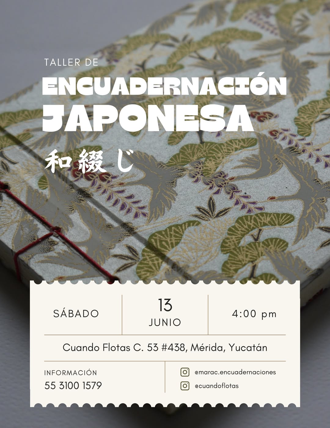Taller de Encuadernación Japonesa Watoji