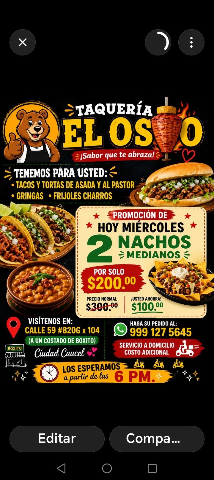 Taquería El Os: Nachos 2x1