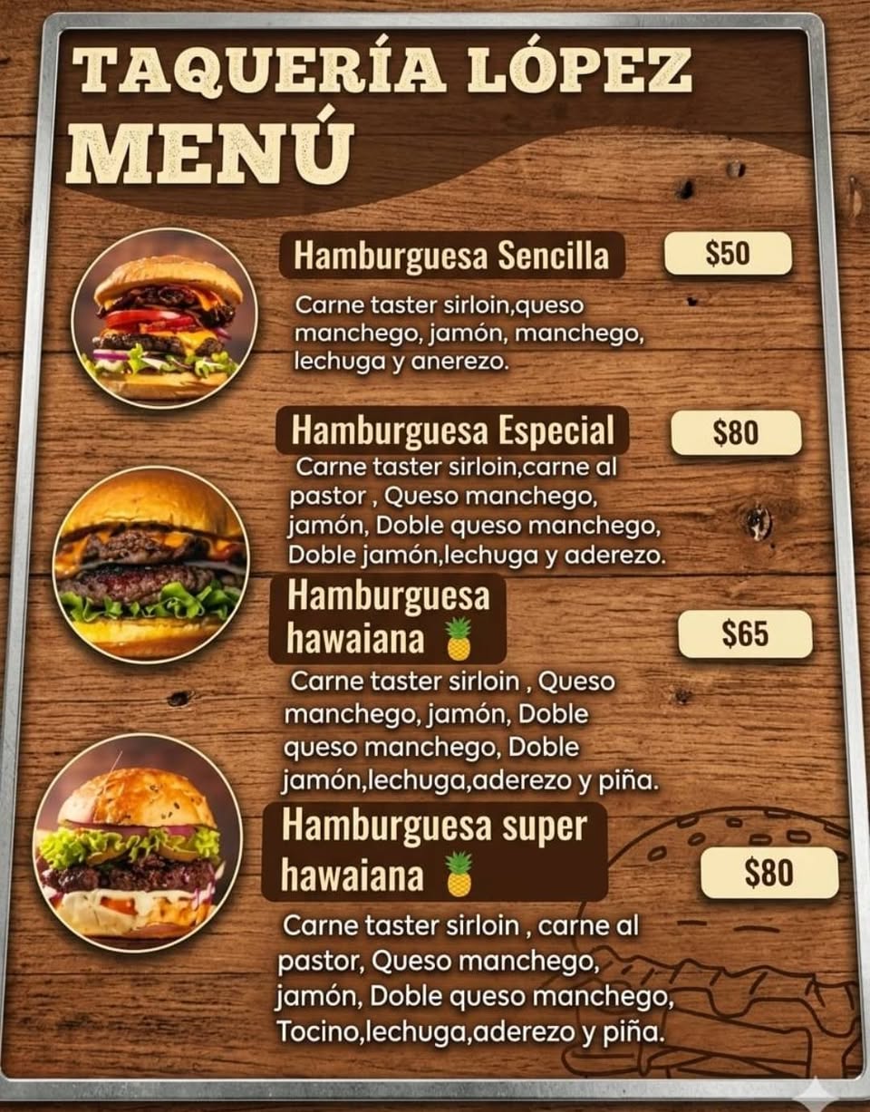 Taquería López: Tacos, Tortas de Pastor y Parrilla en Plan de Ayala Sur