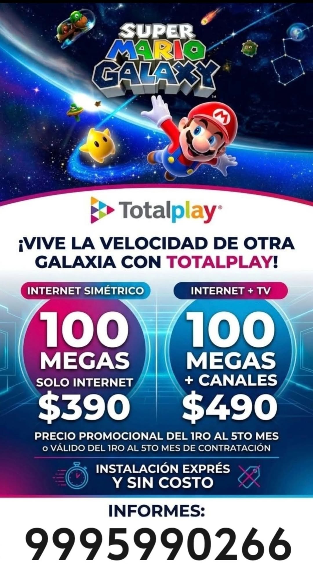 Totalplay: Internet Simétrico y TV con Velocidad de Galaxia