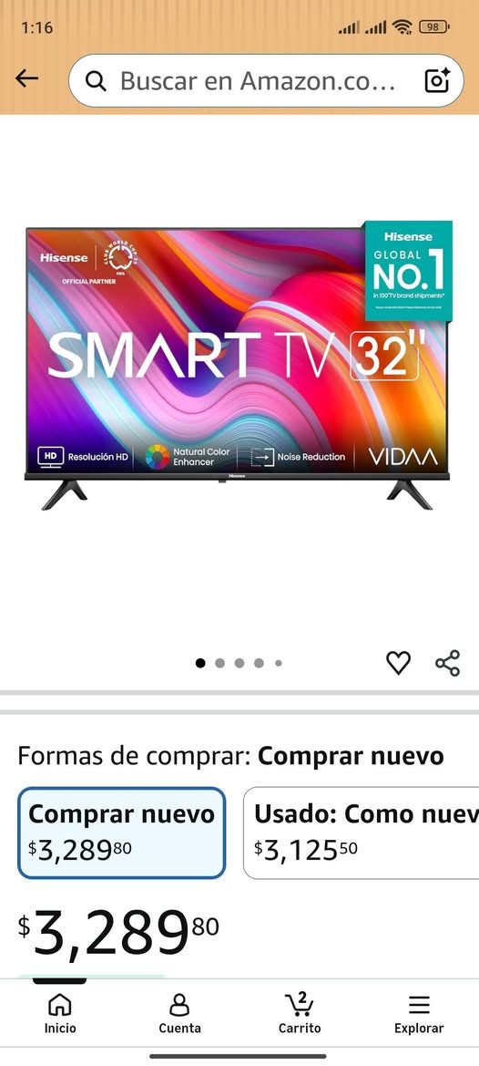 Venta de Smart TV Hisense