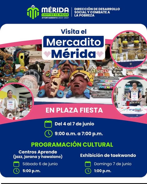 Mercadito artesanal en Plaza Fiesta