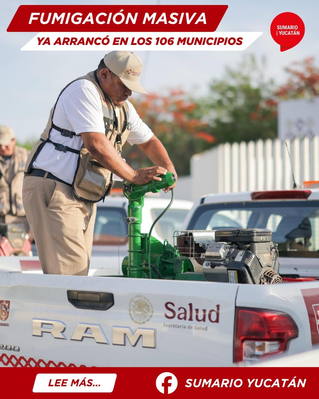SSY inicia fumigación masiva en los 106 municipios contra dengue, zika y chikungunya