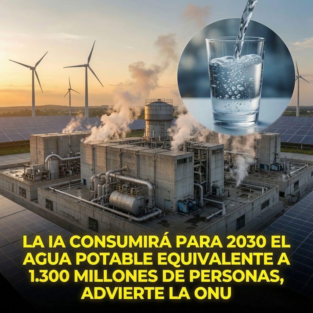 El costo oculto de la inteligencia artificial: consumo de agua potable