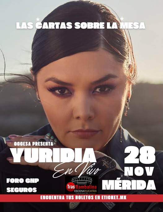 Yuridia regresa al Foro GNP con gira 360°
